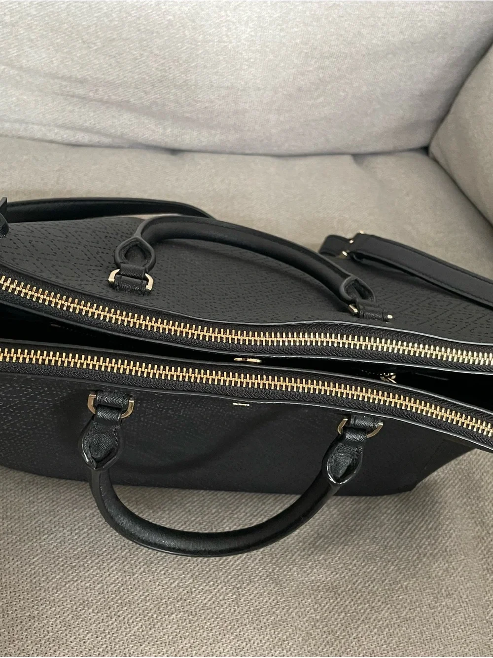 Tory Burch Black Tote with Gold Hardware